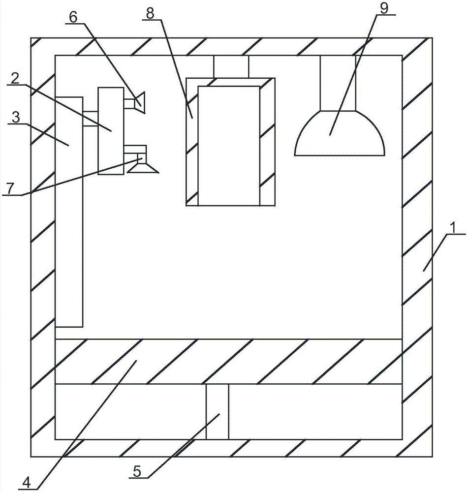 Cowshed sterilizing equipment based on atomization nozzle