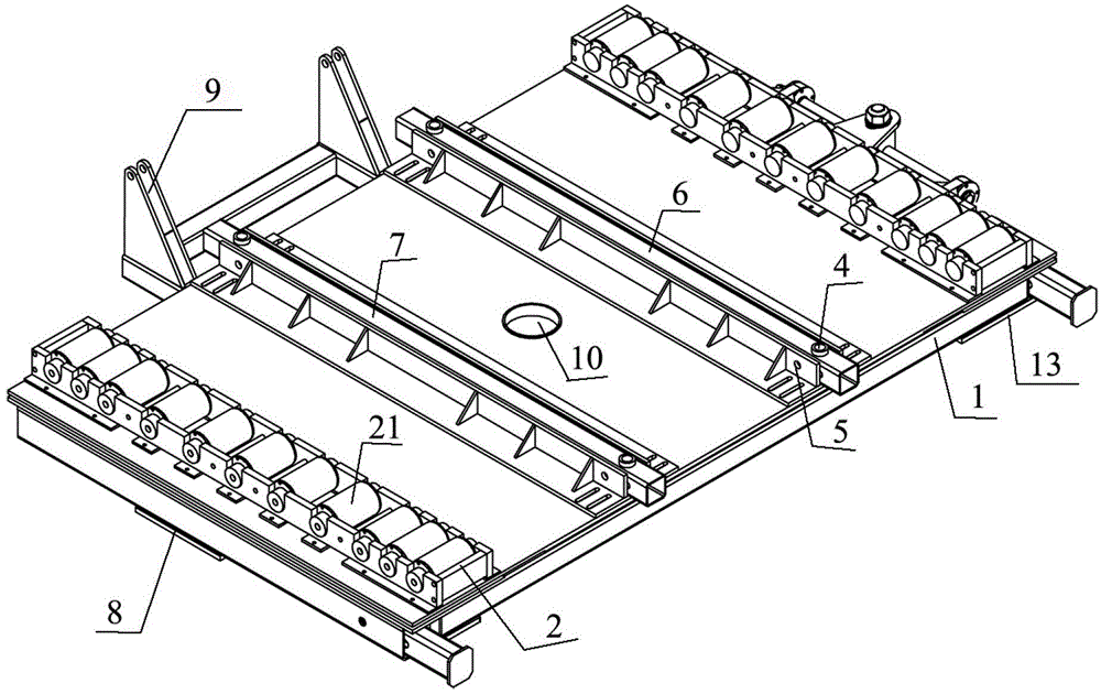 Overhaul and transport vehicle and overhauling and transport method