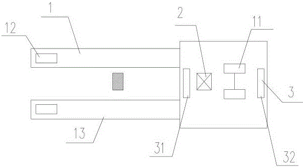 Control method of storing and taking trays for magnetic stripe guide type vehicle