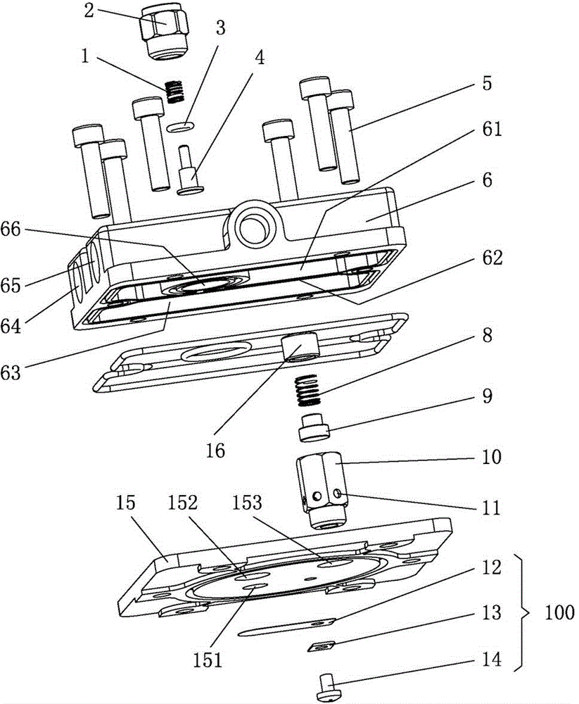 A self-unloading one-way valve cylinder head valve plate assembly