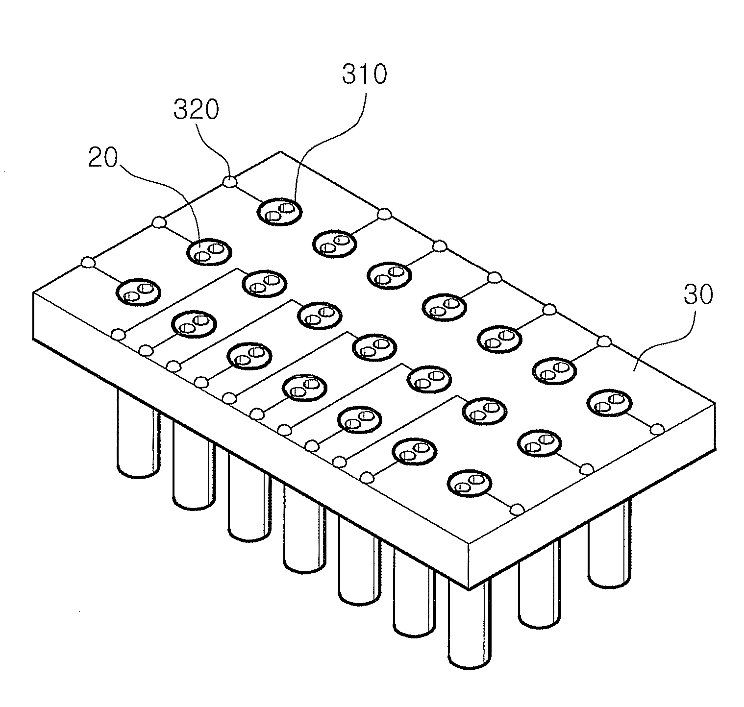 Electrode for stimulating cranial nerves and substrate comprising the same