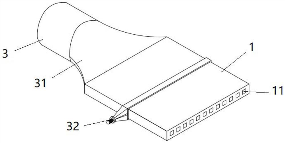 Construction method for filling drainage plate grooves with water stop material