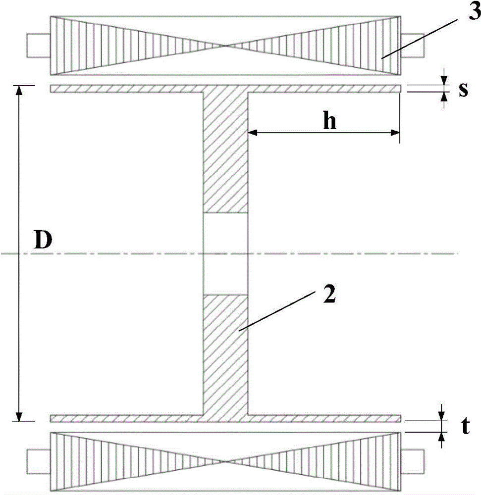 Induction rotor structure for high-power and high-rotating speed electromagnetic eddy current dynamometer