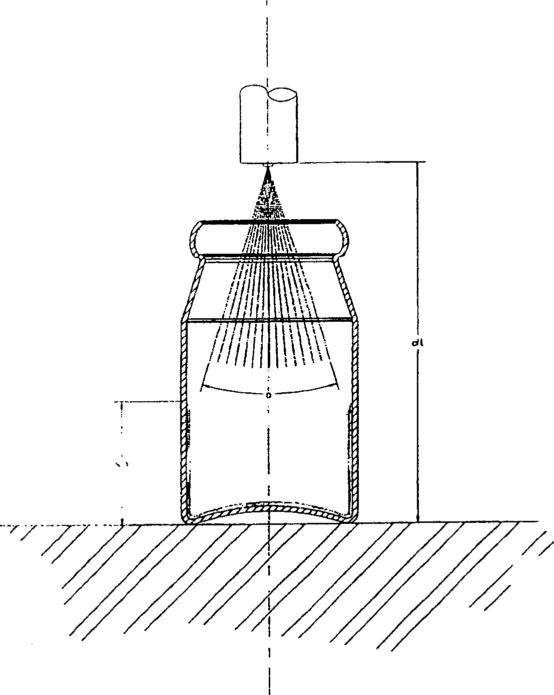 Method for applying polymer coating to internal surface of container