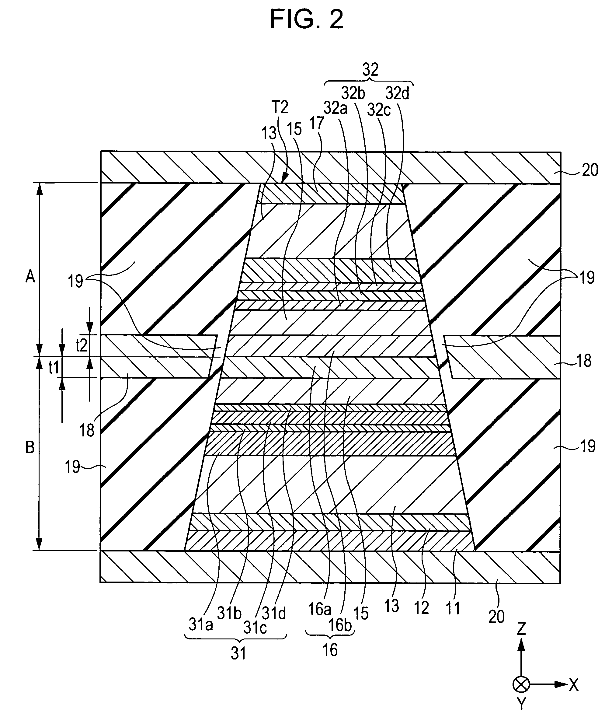 Magnetic sensing element including laminated film composed of half-metal and NiFe alloy as free layer