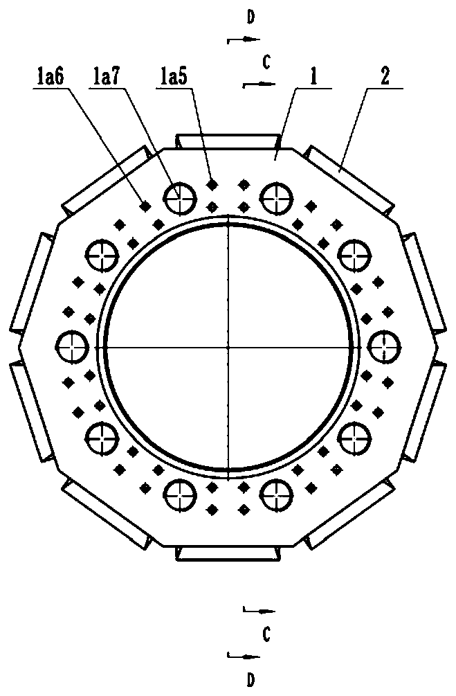 Combined dovetail guide expanding cone