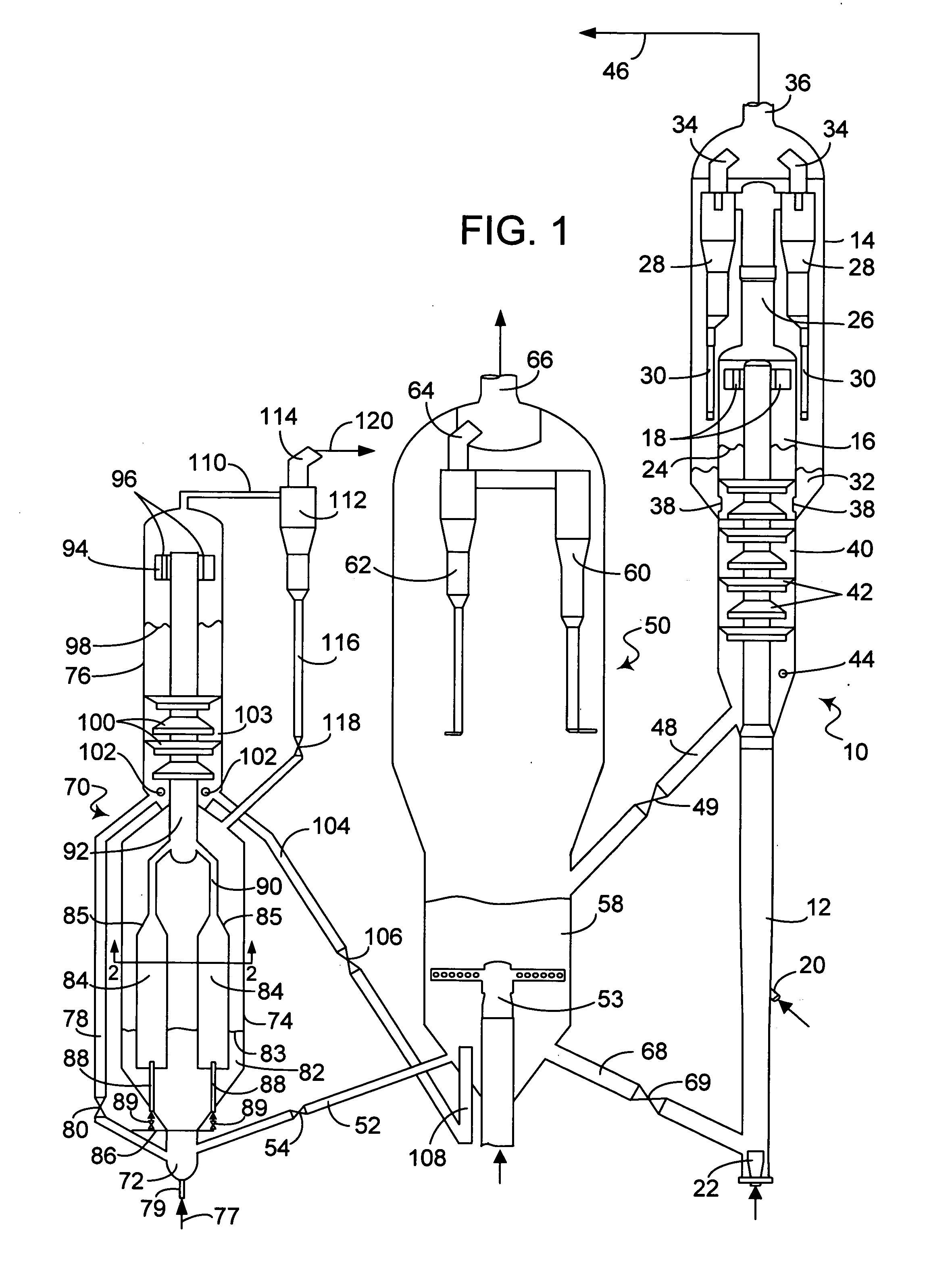 Process and apparatus for upgrading FCC product with additional reactor with thorough mixing