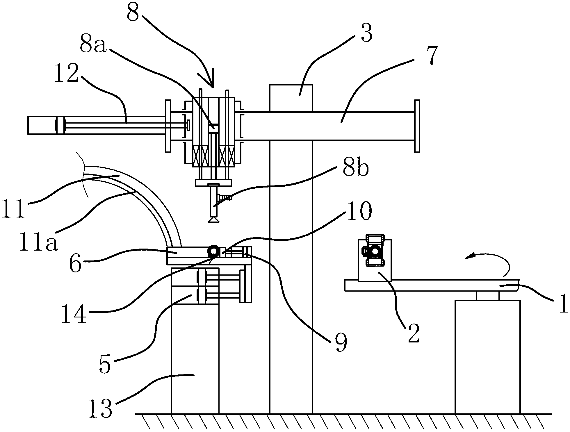 Valve ball loading device of an automatic ball valve assembling machine