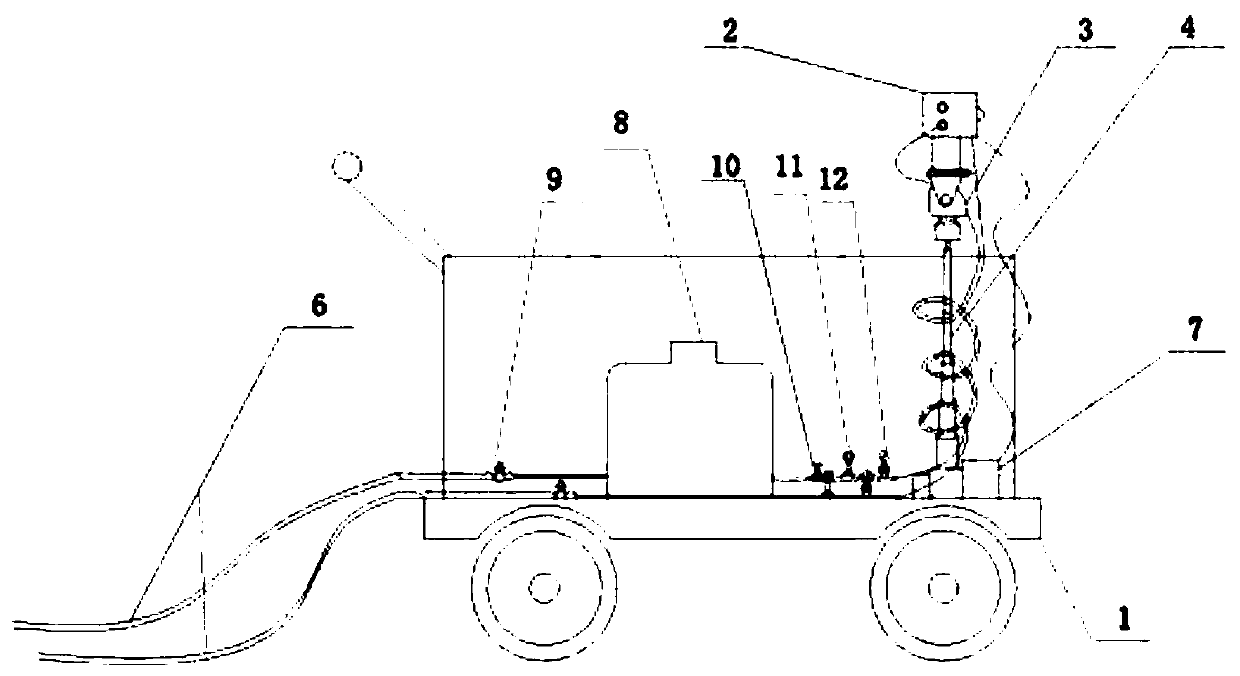 A gas-assisted spraying device for preventing spontaneous combustion of residual coal in goaf