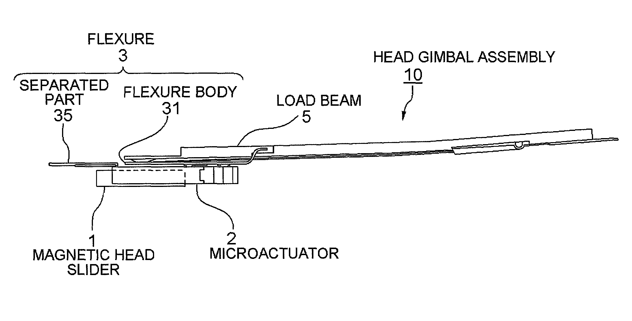 Suspension, and head gimbal assembly and disk drive using the same