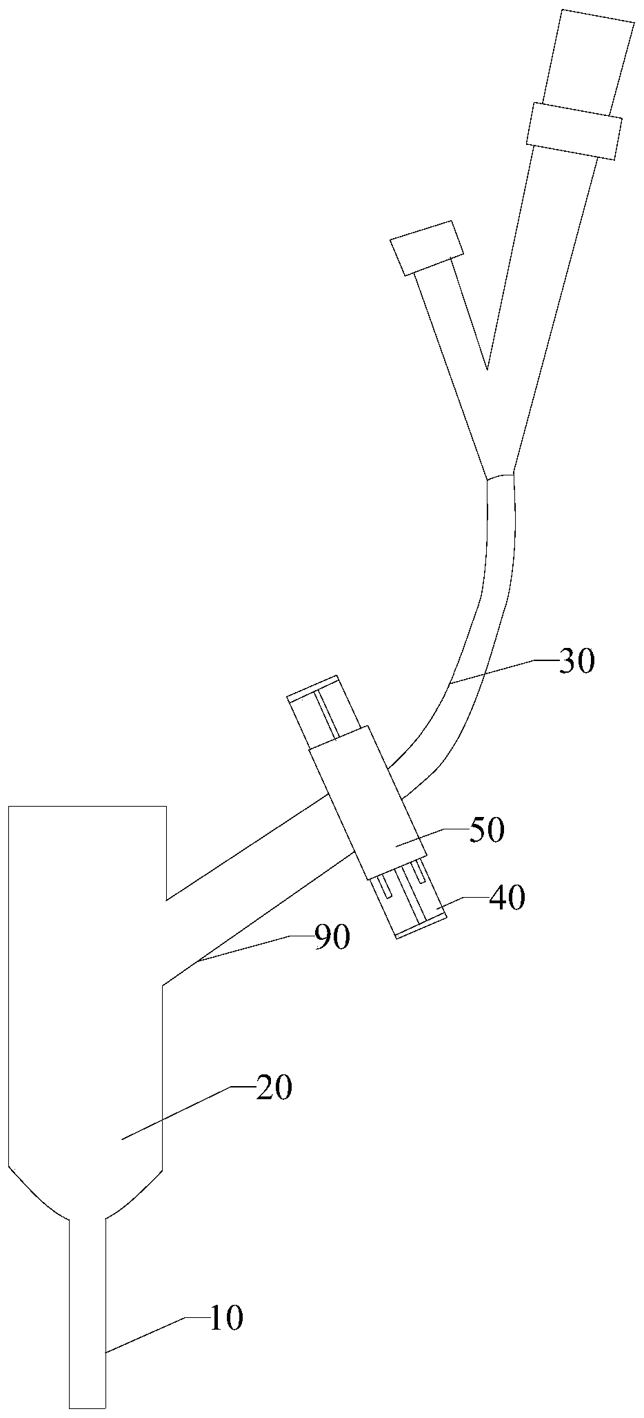 Infusion stopping clip device for indwelling needle