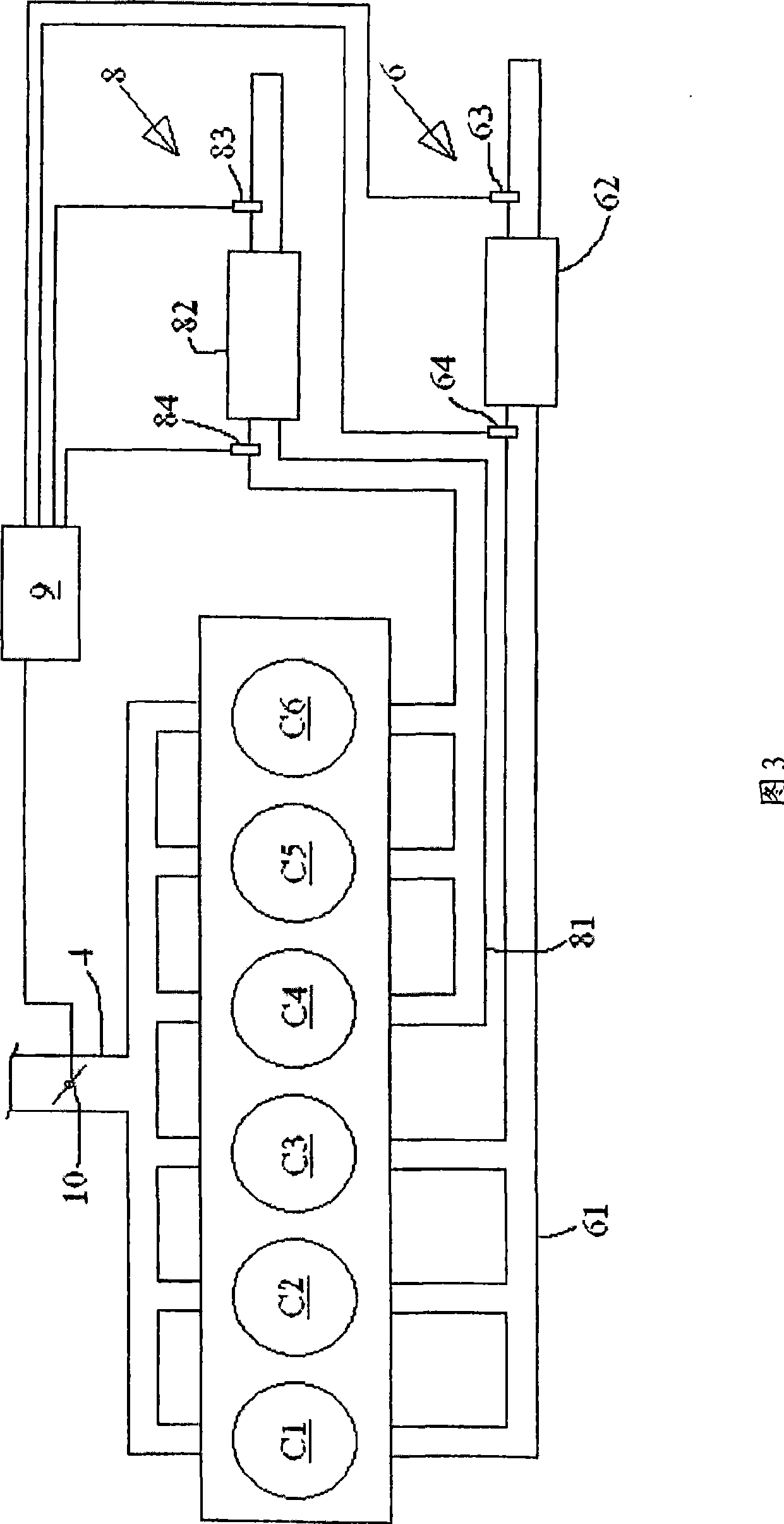 An internal combustion engine system, and a method in such an engine system