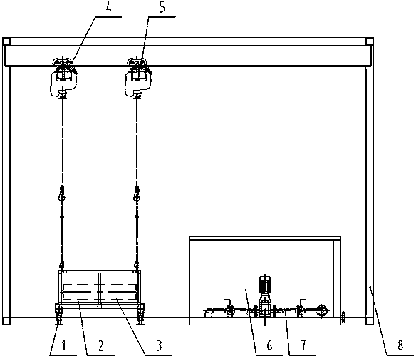 Replacement device of protective liquid of water-treating membrane element and replacement method thereof