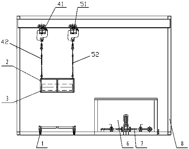 Replacement device of protective liquid of water-treating membrane element and replacement method thereof