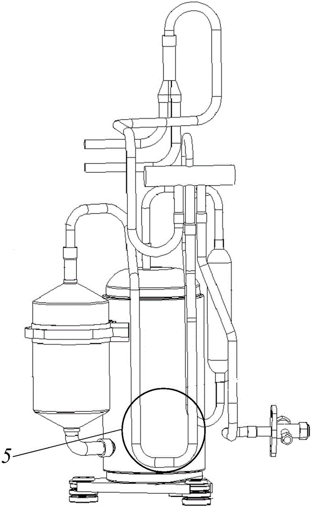 Method for calculating pipeline vibration fatigue life of frequency conversion air conditioner