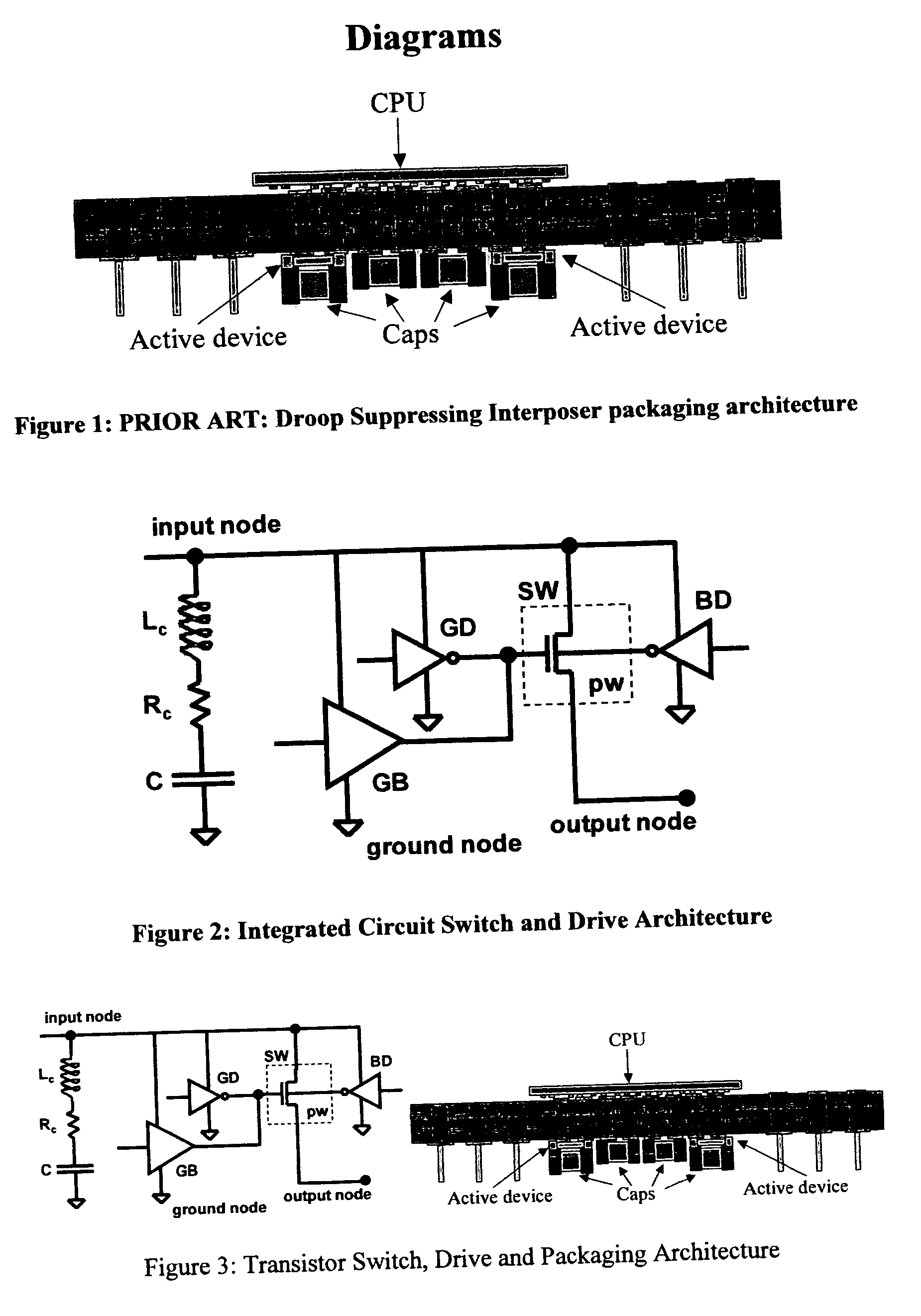 Voltage droop suppressing circuit