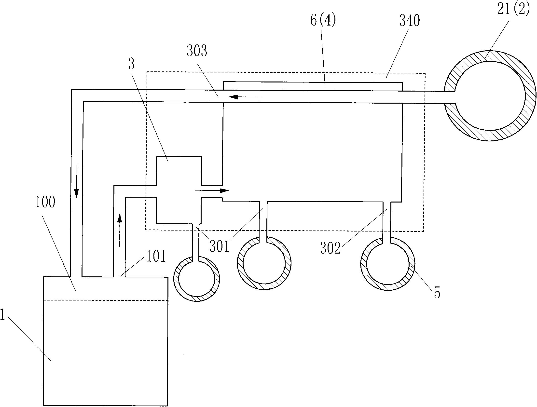 Closed gas cycle type thermal power system