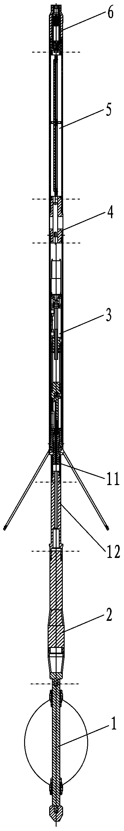 Small-diameter electromagnetic flow comprehensive logging instrument