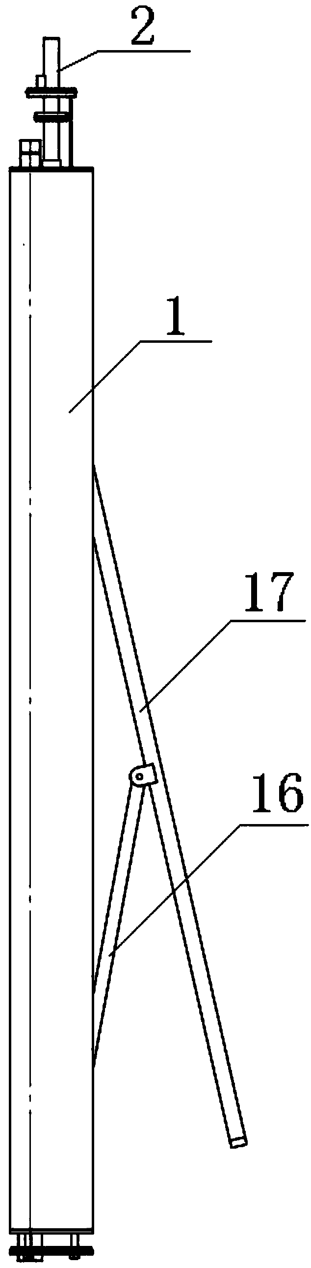 Mechanical type telescopic water gun based on gear and rack transmission