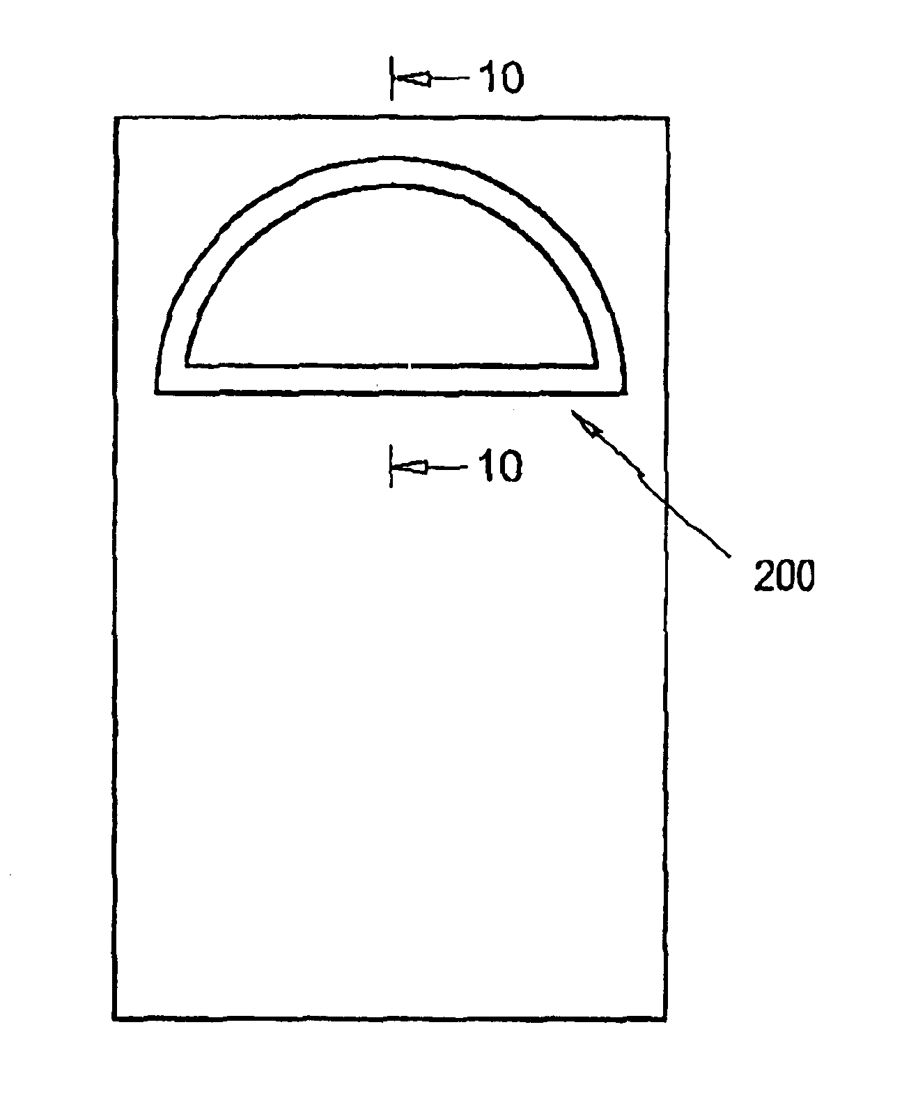 Window assembly for opening closures