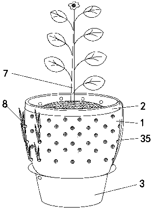 Self-watering type multipurpose stereoscopic garlic garden