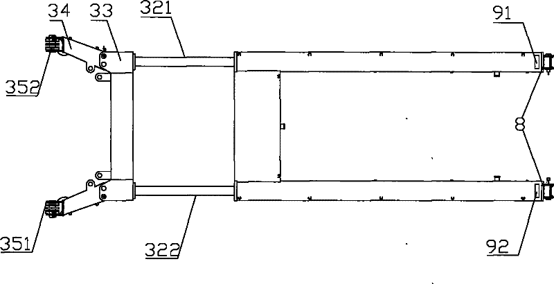 Crawler crane super-lifting counterweight stepless luffing mechanism and its operation method