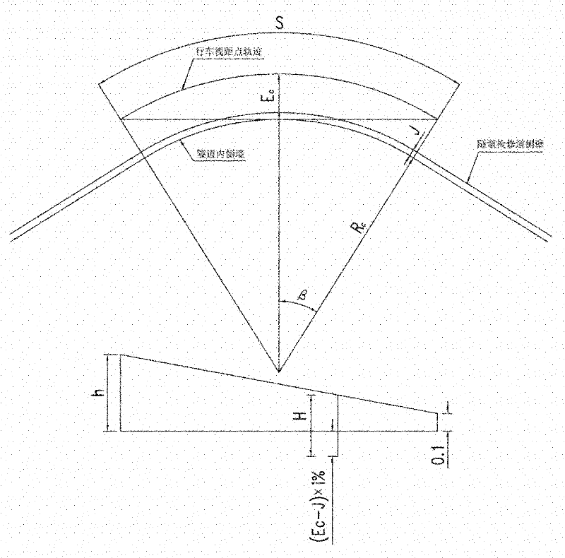 Method for determining stopping sight distance in small-radius spiral tunnel on expressway and method for widening tunnel section