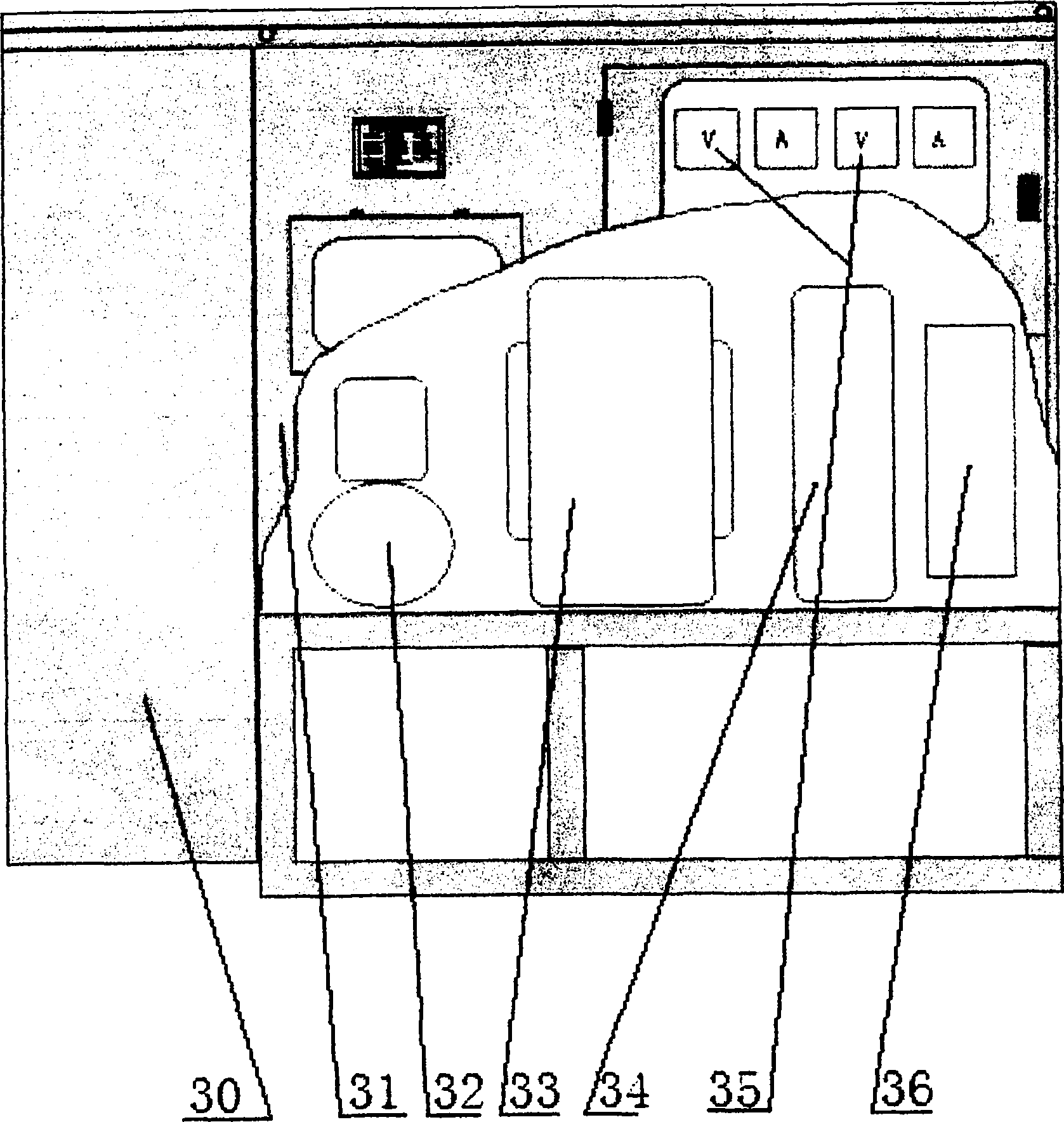 Electric heating fused cleaning device for modulating wave oil tubes and sucker rods