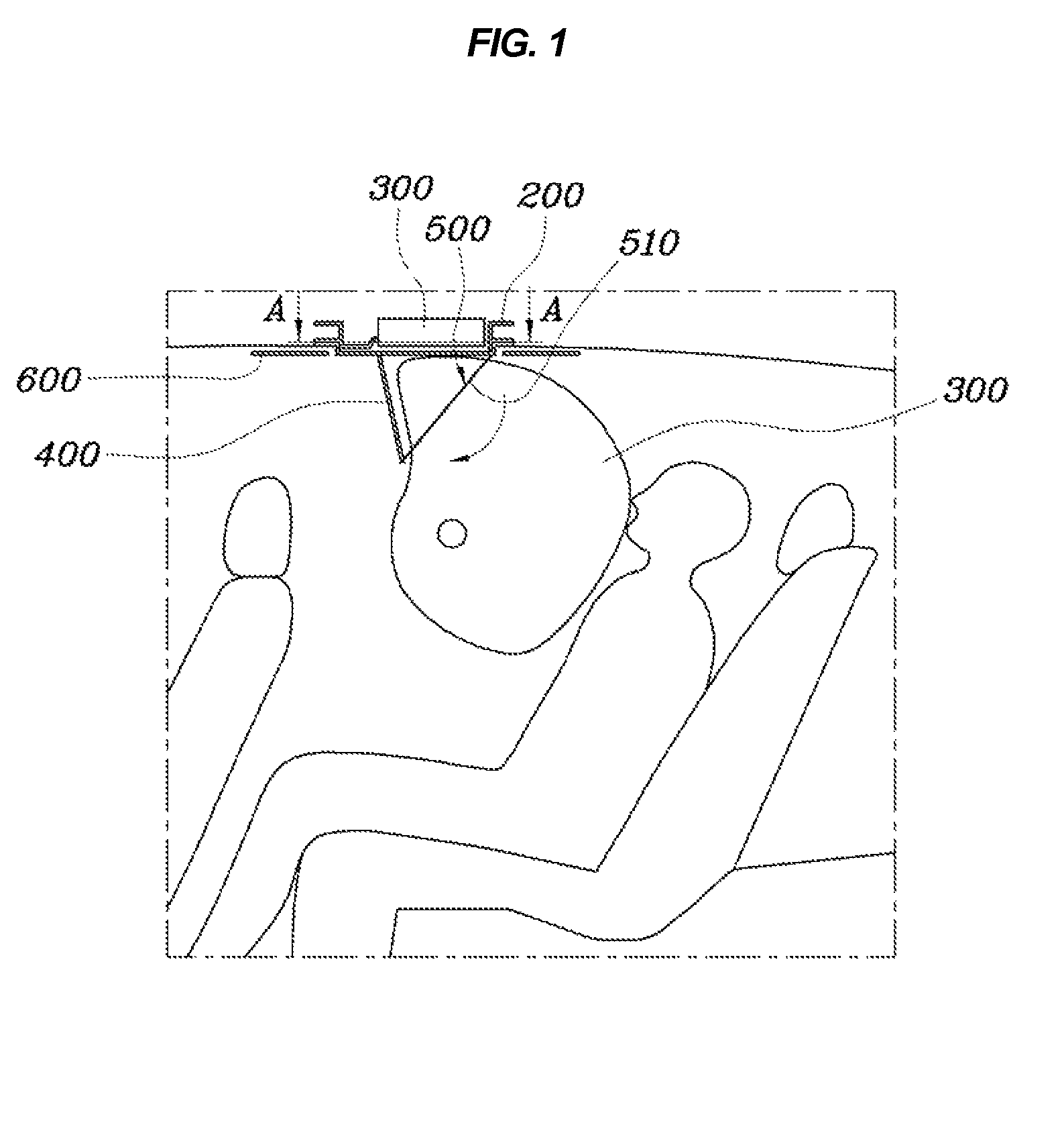 Roof airbag apparatus with airbag door having limited opening angle