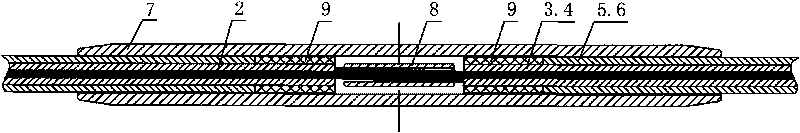 Connecting tube used for large-section conducting wire