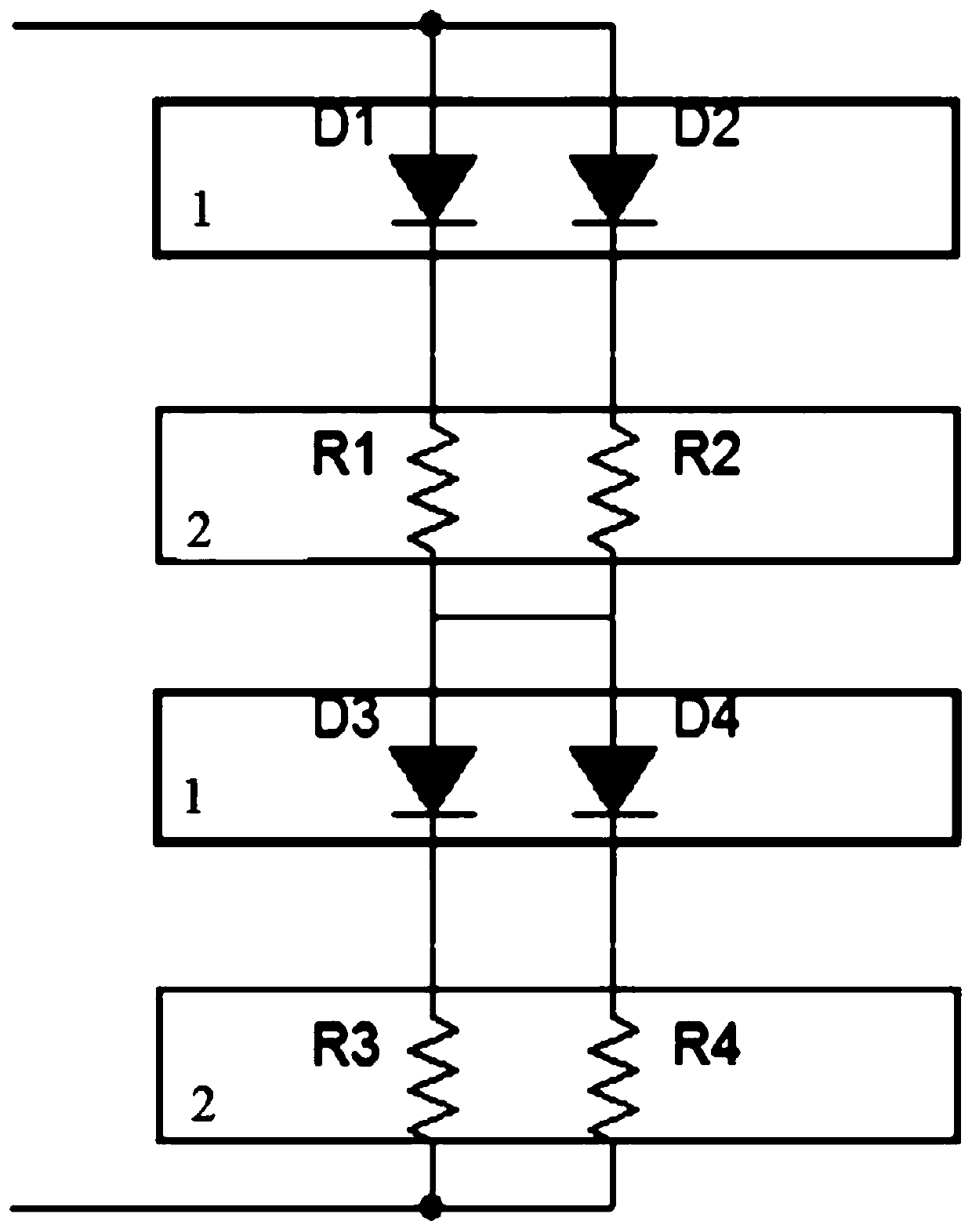 Current balance control circuit and method for matrix LED lamp