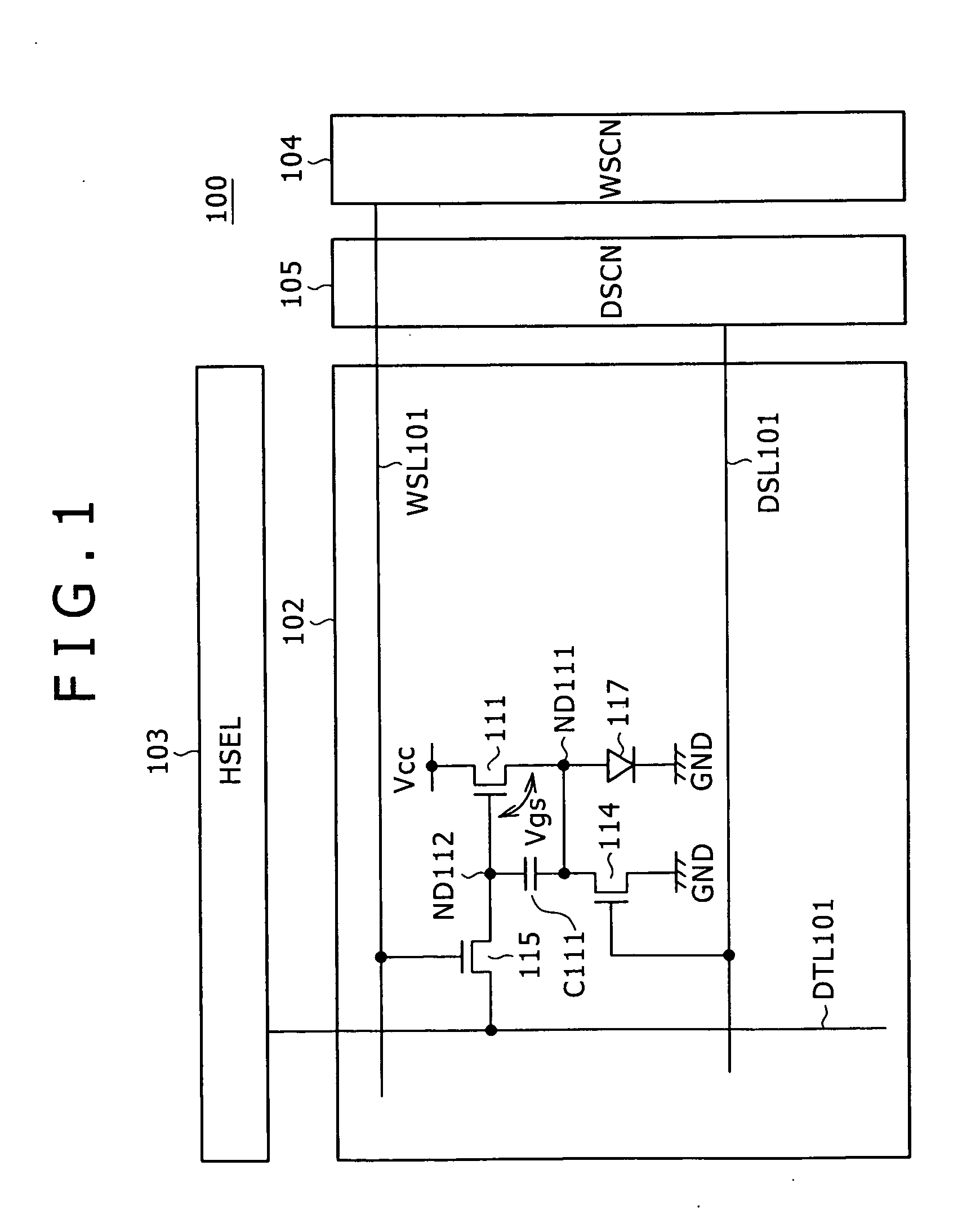 Pixel circuit, active matrix apparatus and display apparatus