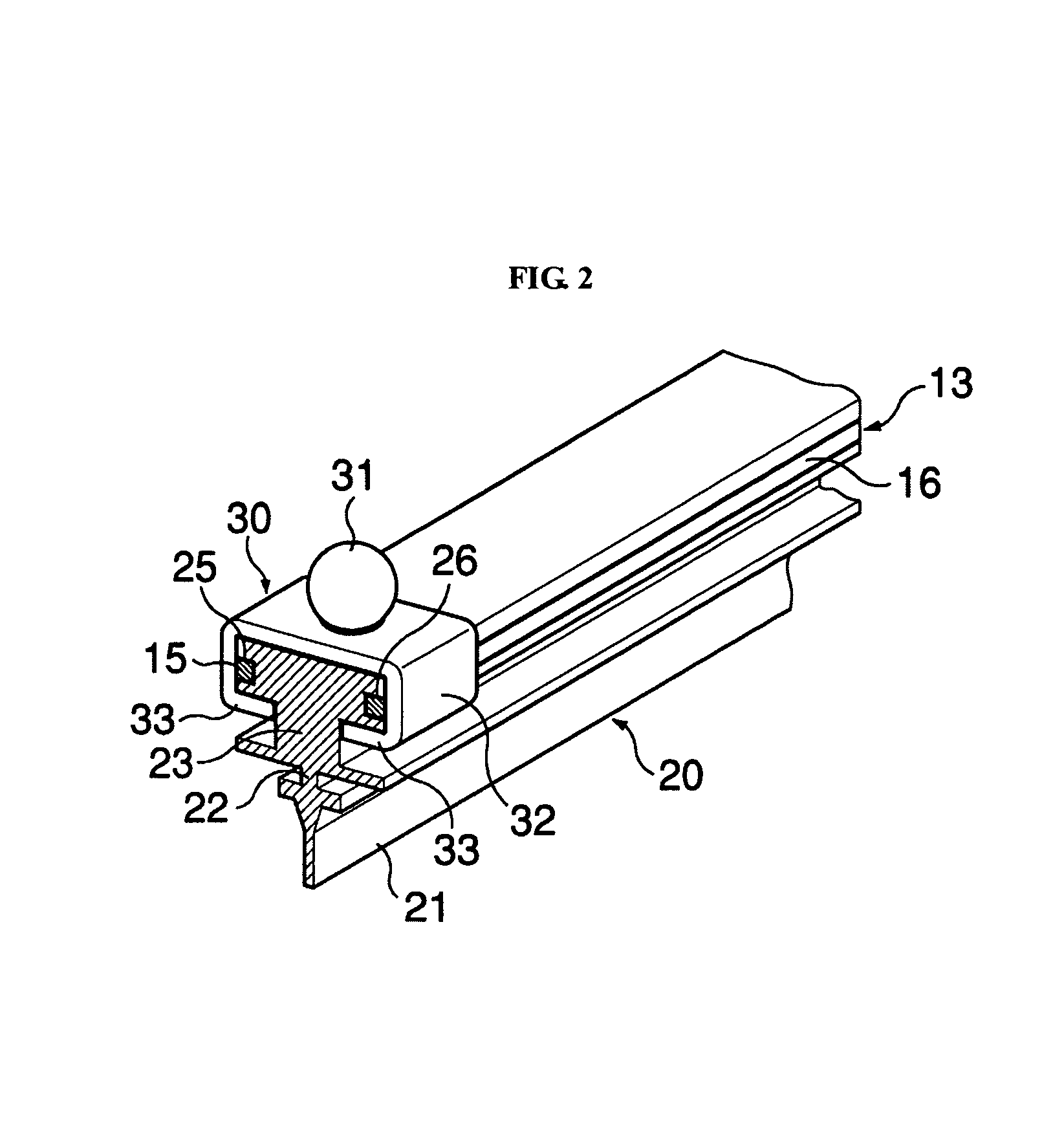 Wiper blade assembly for motor vehicle