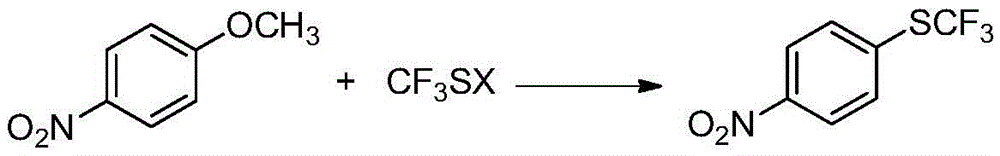 A kind of preparation method of 4-trifluoromethylthionitrobenzene