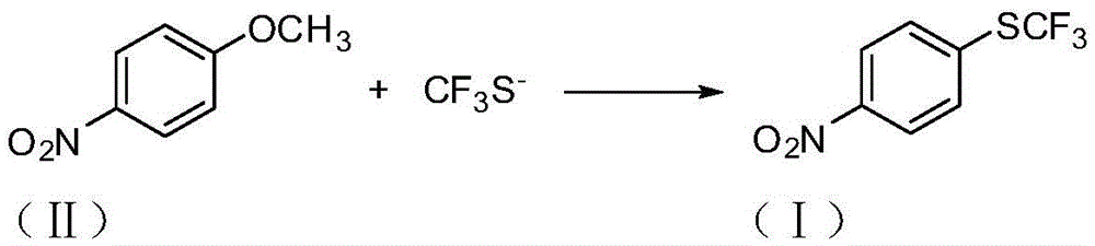 A kind of preparation method of 4-trifluoromethylthionitrobenzene