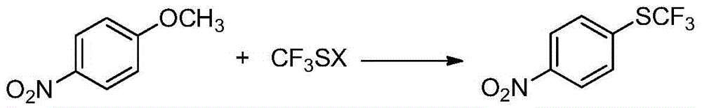 A kind of preparation method of 4-trifluoromethylthionitrobenzene