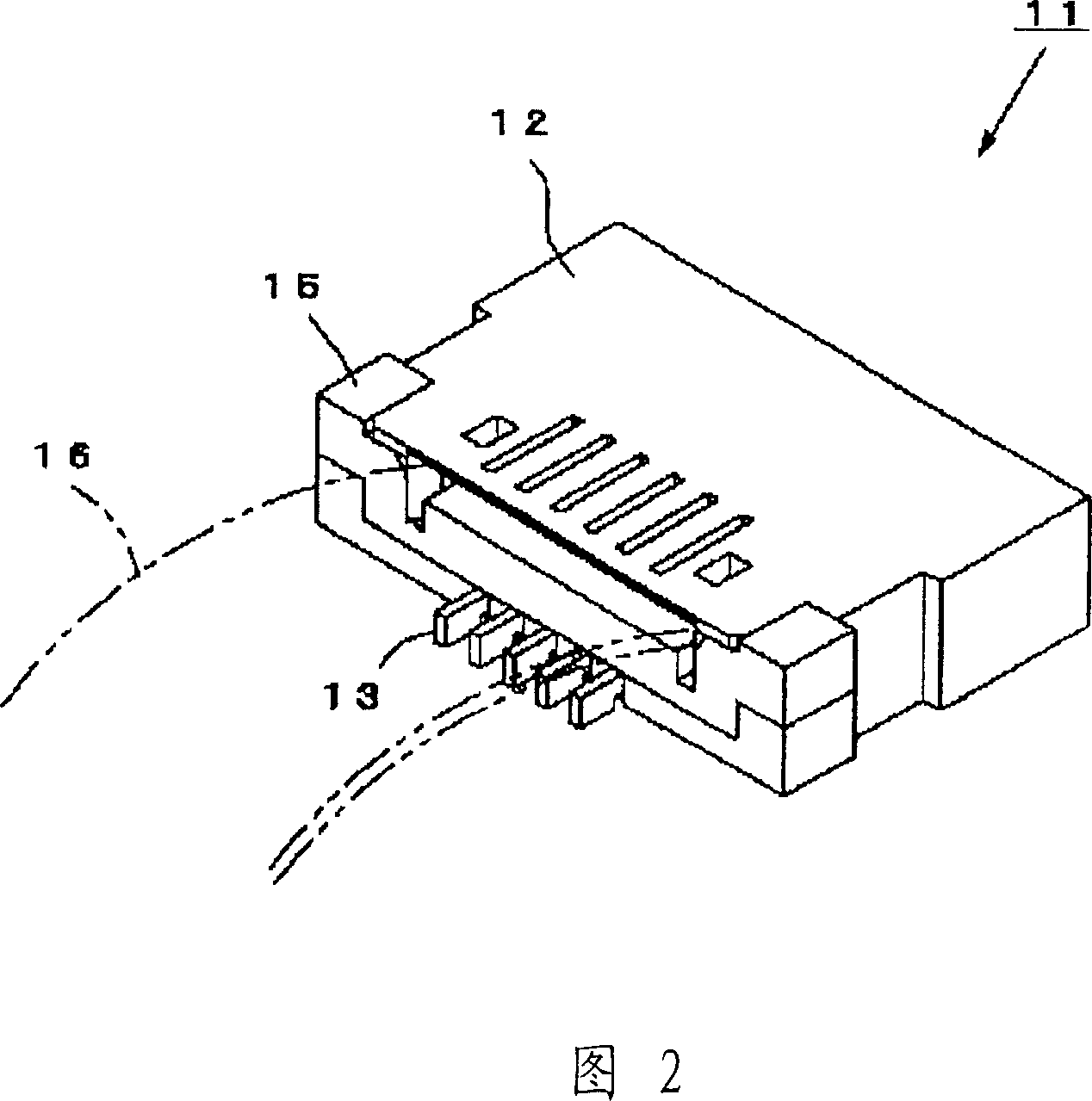 Connector for flexible placode