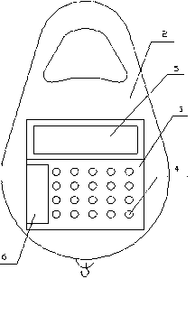 Miniature scale with calculating function for household basket
