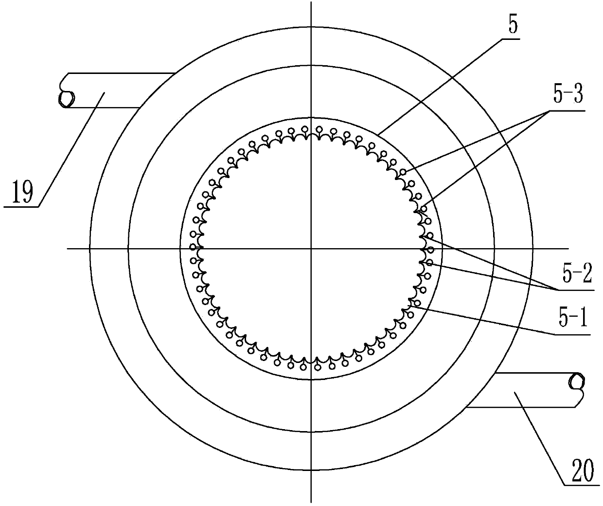 Cylinder type molded pulp package sizing device