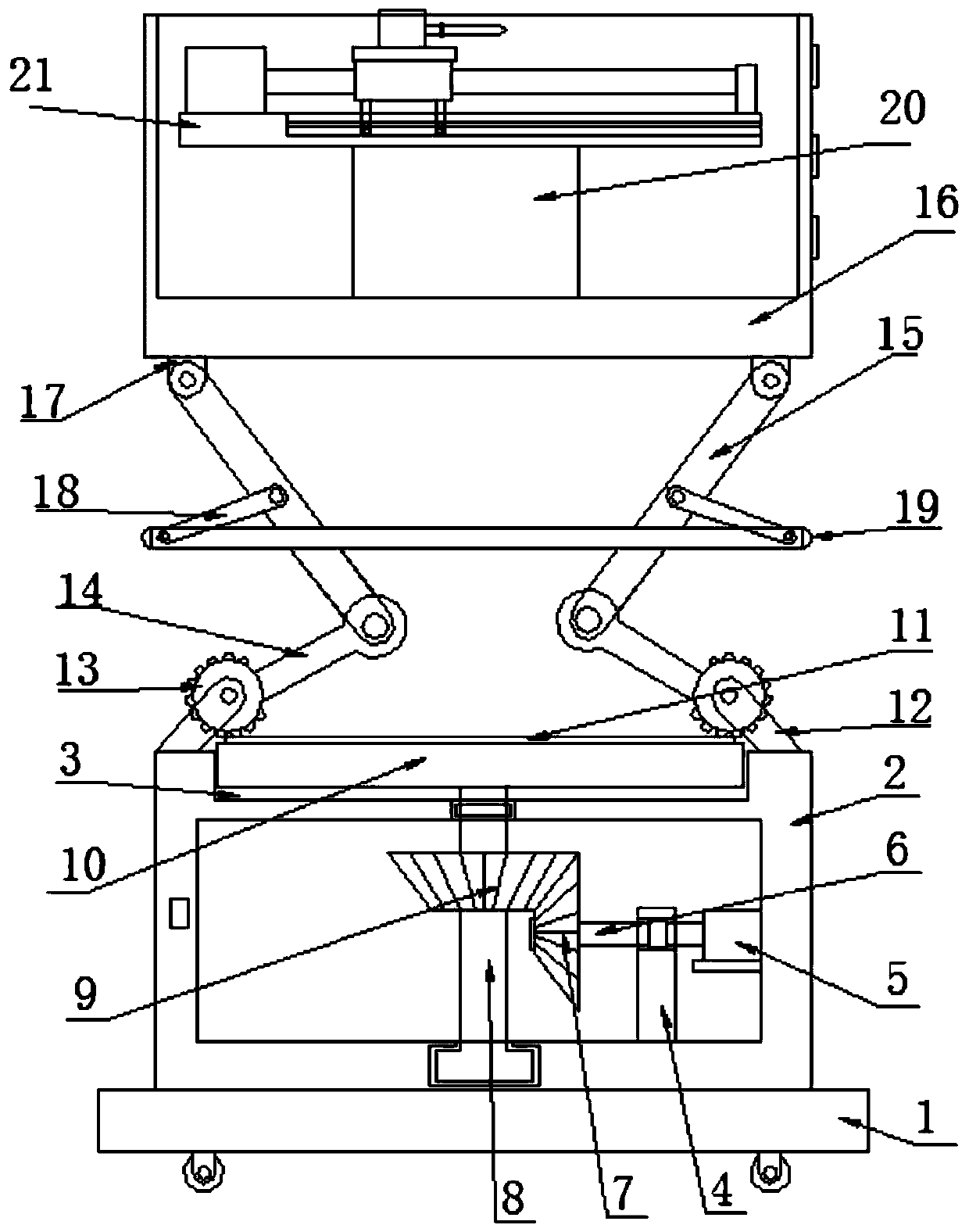 Positioning drilling equipment for civil engineering buildings