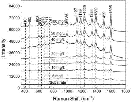 Surface-enhanced Raman scattering substrate for detecting artificially synthesized pigments and preparation method and application of substrate