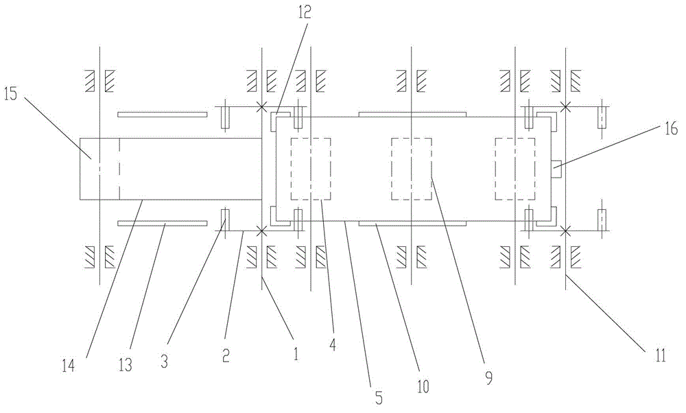 Drive plate type seedling plate stacking machine