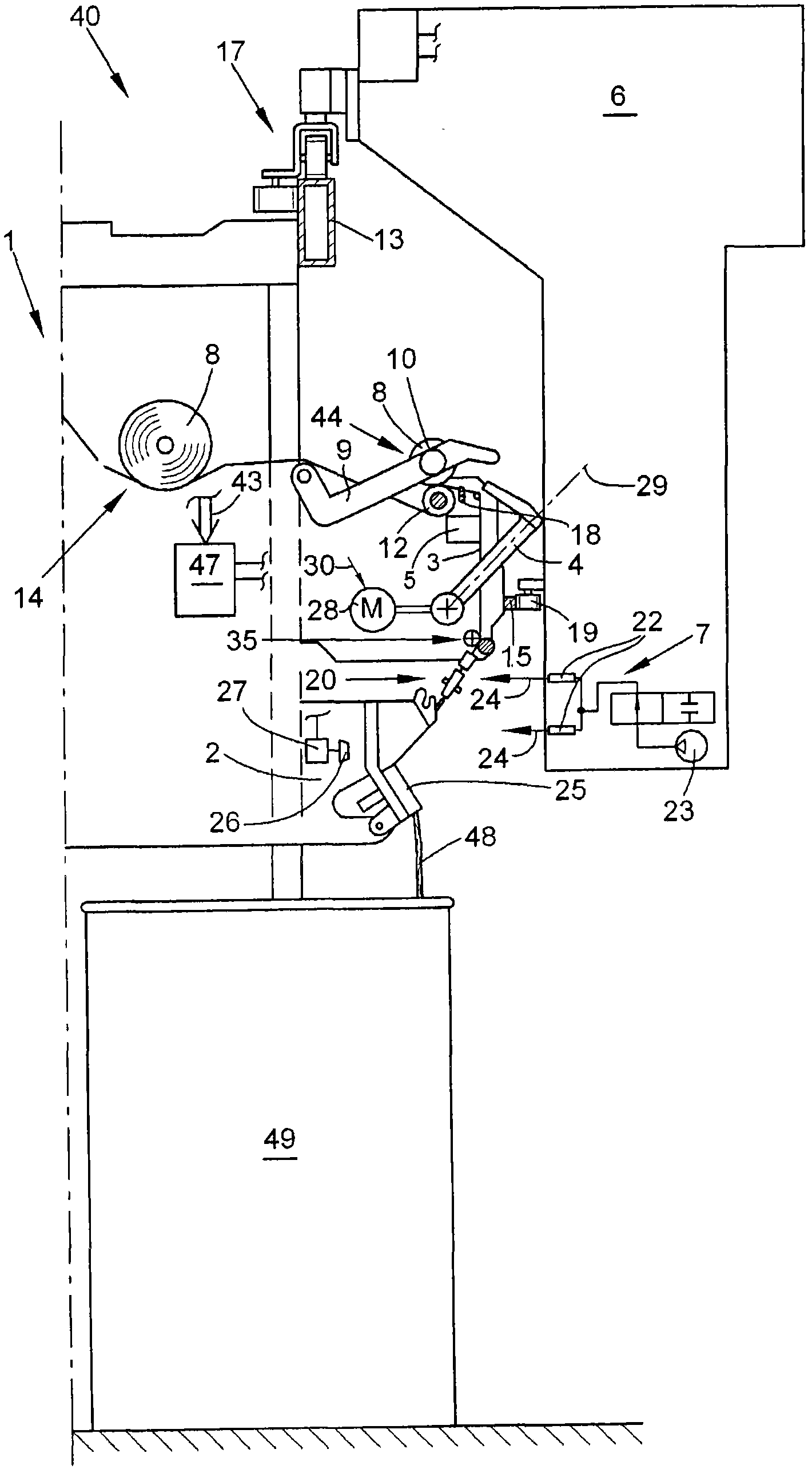 Station for open-end rotor spinner