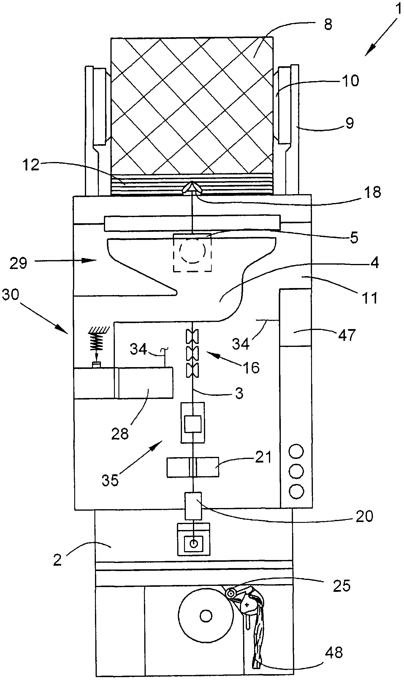 Station for open-end rotor spinner