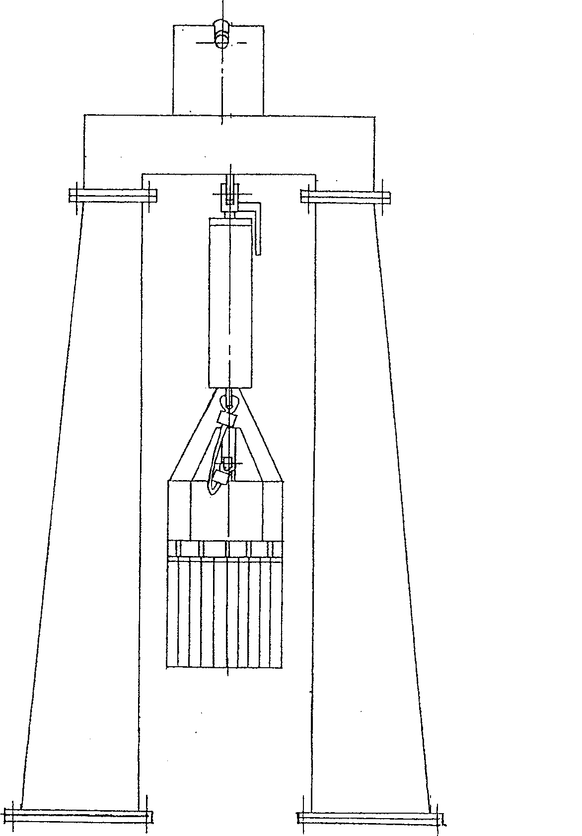 Test device for safety lock of high-rise working cradle