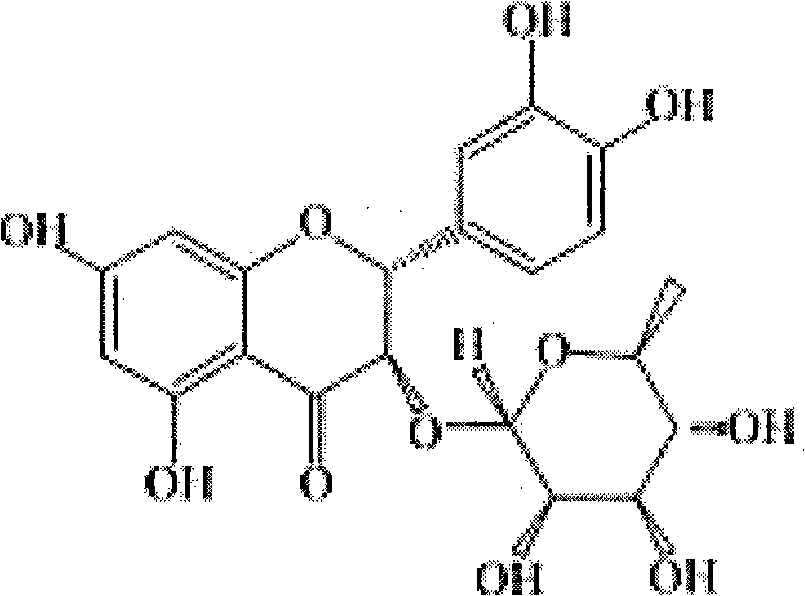 Method for extracting astilbin from china root