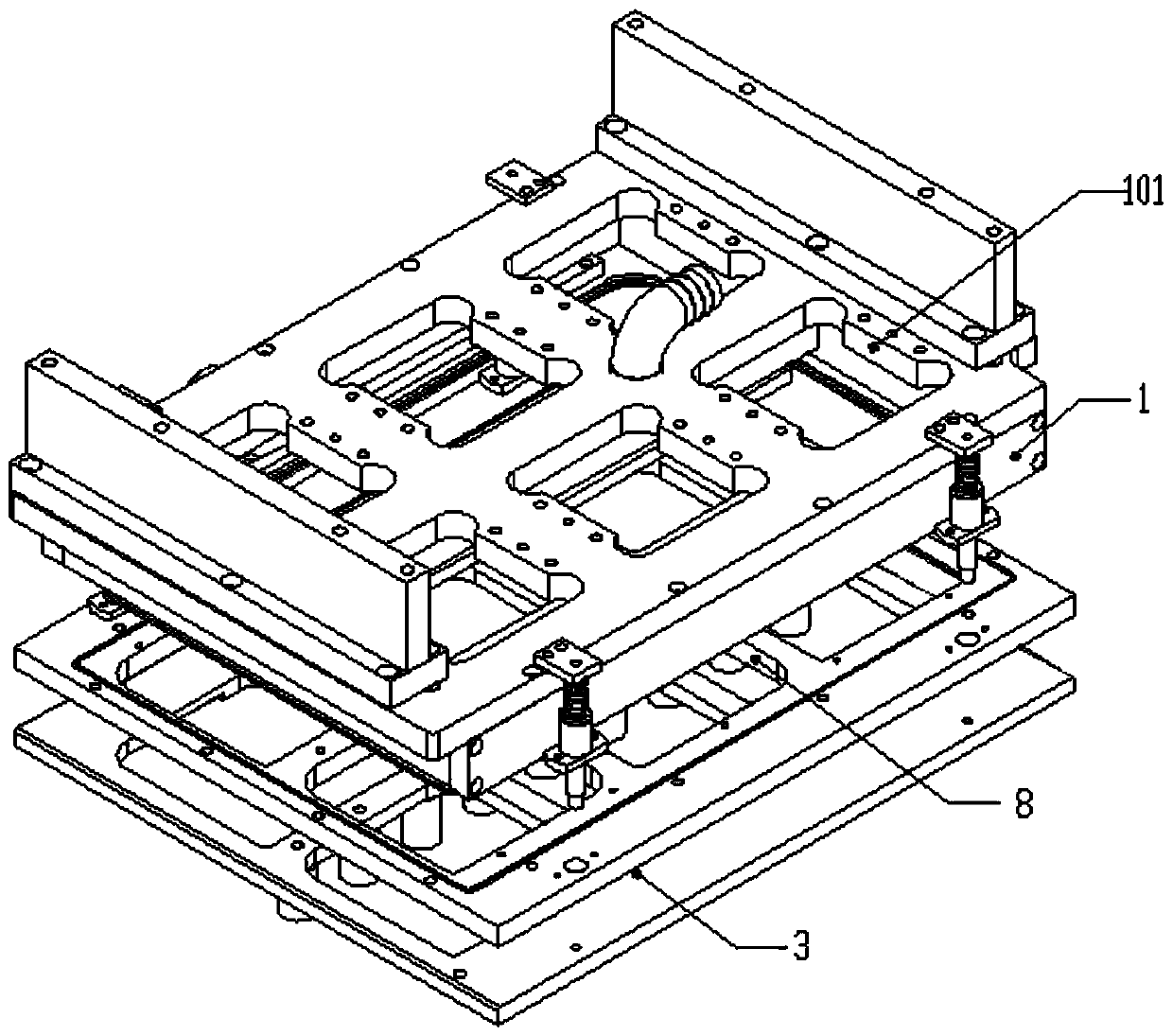 Internal cutting machine head assembly