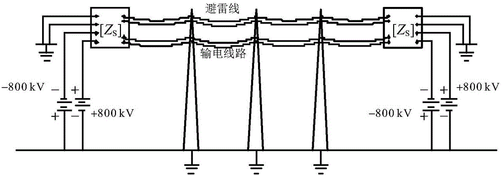 Self-adaptive lightning stroke interference identification method by using pole line voltage traveling wave