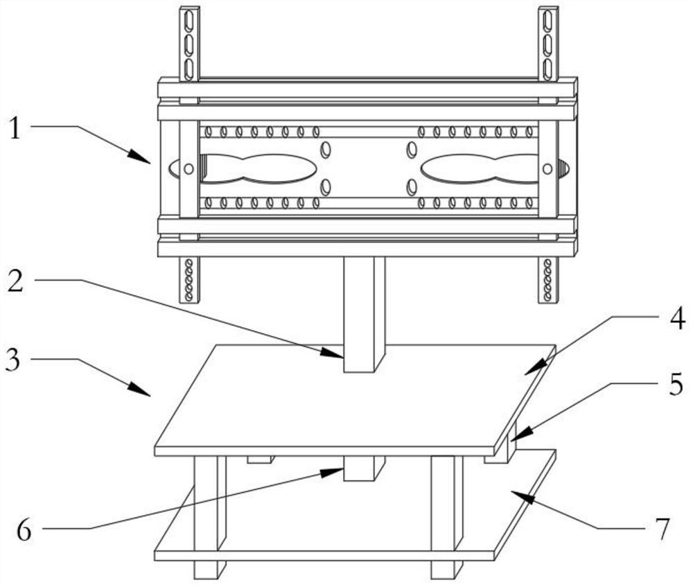 A dhr dynamic control technology LCD TV combination support mechanism