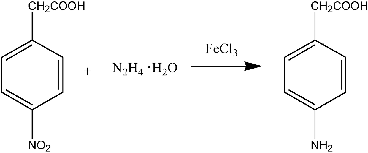 A kind of preparation method of p-aminophenylacetic acid